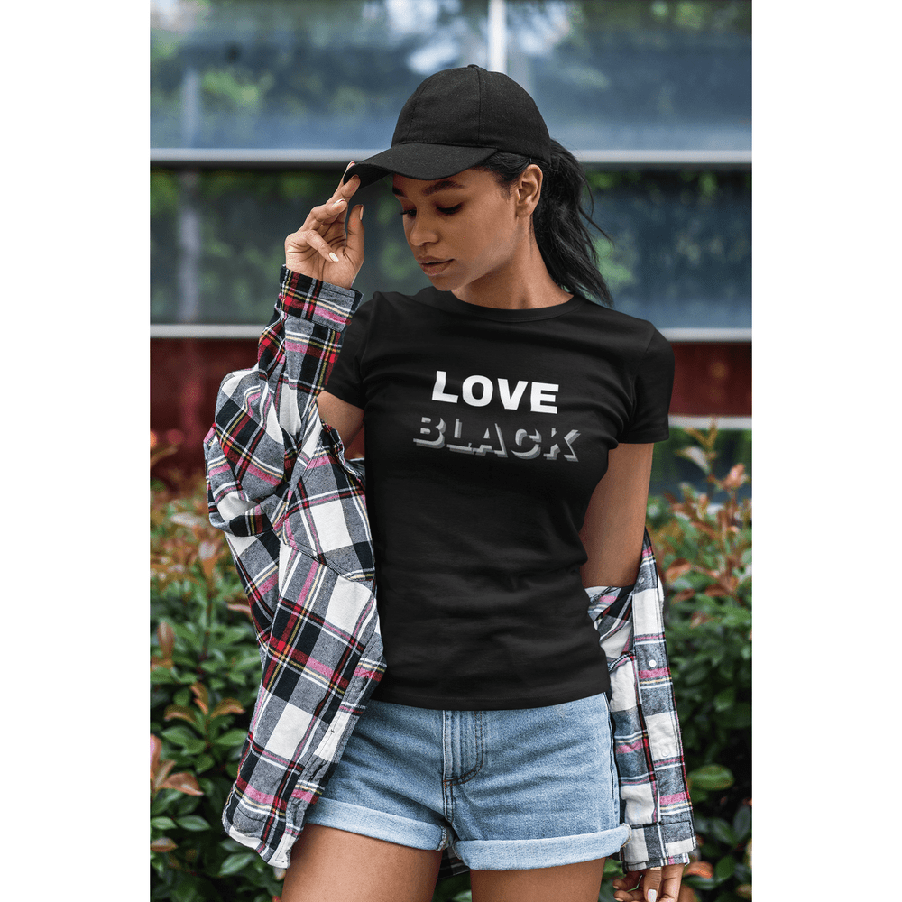 LOVE BLACK | Women’s fitted t-shirt