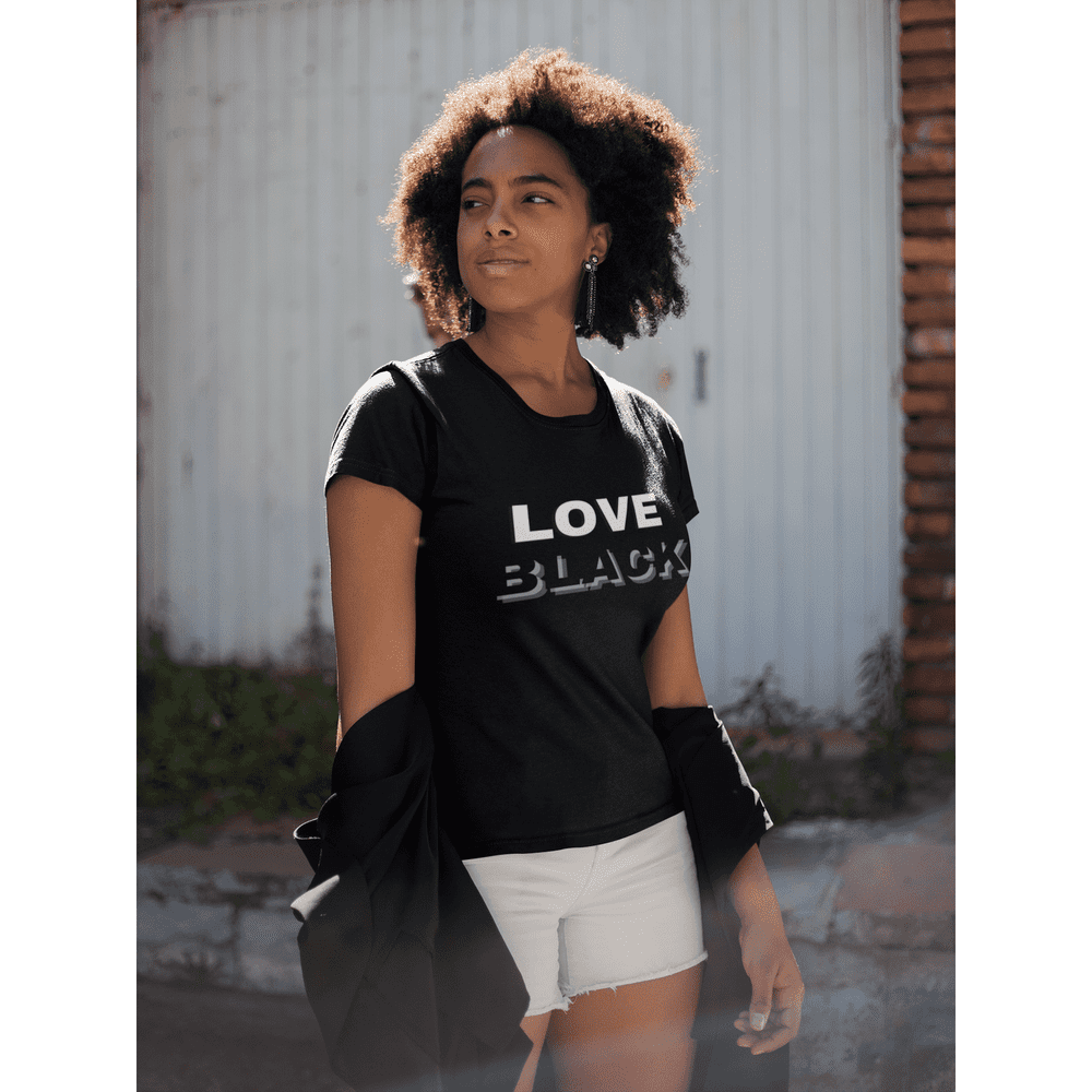LOVE BLACK | Women’s fitted t-shirt