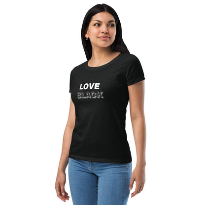 LOVE BLACK | Women’s fitted t-shirt